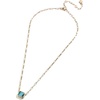 image:imageBaubleBar Blythe Birthstone Pendant Necklace for Women on a Delicate Paperclip Chain Fashion Jewelry Meaningful Gifts for Women Perfect for the HolidaysDecember Blue Zircon