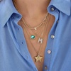 image:imageBaubleBar Blythe Birthstone Pendant Necklace for Women on a Delicate Paperclip Chain Fashion Jewelry Meaningful Gifts for Women Perfect for the HolidaysApril Crystal