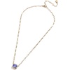 image:imageBaubleBar Blythe Birthstone Pendant Necklace for Women on a Delicate Paperclip Chain Fashion Jewelry Meaningful Gifts for Women Perfect for the HolidaysSeptember Sapphire