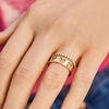 image:imageBaubleBar Disneys Mickey Mouse Outline 18K GoldPlated Sterling Silver RingGoldColored