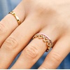 image:imageBaubleBar Disneys Mickey Mouse Outline 18K GoldPlated Sterling Silver RingPav