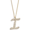 image:imageBaubleBar GoldPlated Initial Necklace  Bubble or Signature Letter Pendant 17Inch Chain Necklace with Lobster Clasp Fashion Jewelry Perfect Personalized Gift for WomenI