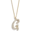 image:imageBaubleBar GoldPlated Initial Necklace  Bubble or Signature Letter Pendant 17Inch Chain Necklace with Lobster Clasp Fashion Jewelry Perfect Personalized Gift for WomenG