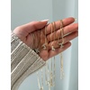 image:imageBaubleBar GoldPlated Initial Necklace  Bubble or Signature Letter Pendant 17Inch Chain Necklace with Lobster Clasp Fashion Jewelry Perfect Personalized Gift for WomenA