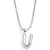 image:imageBaubleBar GoldPlated Initial Necklace  Bubble or Signature Letter Pendant 17Inch Chain Necklace with Lobster Clasp Fashion Jewelry Perfect Personalized Gift for WomenU