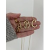 image:imageBaubleBar GoldPlated Initial Necklace  Bubble or Signature Letter Pendant 17Inch Chain Necklace with Lobster Clasp Fashion Jewelry Perfect Personalized Gift for WomenT
