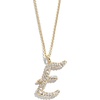 image:imageBaubleBar GoldPlated Initial Necklace  Bubble or Signature Letter Pendant 17Inch Chain Necklace with Lobster Clasp Fashion Jewelry Perfect Personalized Gift for WomenE