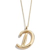 image:imageBaubleBar GoldPlated Initial Necklace  Bubble or Signature Letter Pendant 17Inch Chain Necklace with Lobster Clasp Fashion Jewelry Perfect Personalized Gift for WomenD
