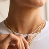 image:imageBaubleBar GoldPlated Initial Necklace  Bubble or Signature Letter Pendant 17Inch Chain Necklace with Lobster Clasp Fashion Jewelry Perfect Personalized Gift for WomenJ