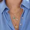 image:imageBaubleBar GoldPlated Initial Necklace  Bubble or Signature Letter Pendant 17Inch Chain Necklace with Lobster Clasp Fashion Jewelry Perfect Personalized Gift for WomenJ