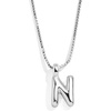 image:imageBaubleBar GoldPlated Initial Necklace  Bubble or Signature Letter Pendant 17Inch Chain Necklace with Lobster Clasp Fashion Jewelry Perfect Personalized Gift for WomenN