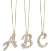 image:imageBaubleBar GoldPlated Initial Necklace  Bubble or Signature Letter Pendant 17Inch Chain Necklace with Lobster Clasp Fashion Jewelry Perfect Personalized Gift for WomenV