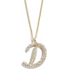 image:imageBaubleBar GoldPlated Initial Necklace  Bubble or Signature Letter Pendant 17Inch Chain Necklace with Lobster Clasp Fashion Jewelry Perfect Personalized Gift for WomenD