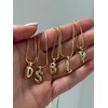 image:imageBaubleBar GoldPlated Initial Necklace  Bubble or Signature Letter Pendant 17Inch Chain Necklace with Lobster Clasp Fashion Jewelry Perfect Personalized Gift for WomenQ