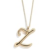 image:imageBaubleBar GoldPlated Initial Necklace  Bubble or Signature Letter Pendant 17Inch Chain Necklace with Lobster Clasp Fashion Jewelry Perfect Personalized Gift for WomenZ