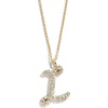 image:imageBaubleBar GoldPlated Initial Necklace  Bubble or Signature Letter Pendant 17Inch Chain Necklace with Lobster Clasp Fashion Jewelry Perfect Personalized Gift for WomenL