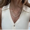 image:imageBaubleBar GoldPlated Initial Necklace  Bubble or Signature Letter Pendant 17Inch Chain Necklace with Lobster Clasp Fashion Jewelry Perfect Personalized Gift for WomenJ