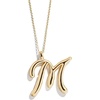 image:imageBaubleBar GoldPlated Initial Necklace  Bubble or Signature Letter Pendant 17Inch Chain Necklace with Lobster Clasp Fashion Jewelry Perfect Personalized Gift for WomenM