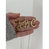 image:imageBaubleBar GoldPlated Initial Necklace  Bubble or Signature Letter Pendant 17Inch Chain Necklace with Lobster Clasp Fashion Jewelry Perfect Personalized Gift for WomenJ
