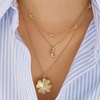 image:imageBaubleBar GoldPlated Initial Necklace  Bubble or Signature Letter Pendant 17Inch Chain Necklace with Lobster Clasp Fashion Jewelry Perfect Personalized Gift for WomenT