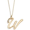 image:imageBaubleBar GoldPlated Initial Necklace  Bubble or Signature Letter Pendant 17Inch Chain Necklace with Lobster Clasp Fashion Jewelry Perfect Personalized Gift for WomenW
