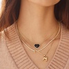 image:imageBaubleBar GoldPlated Initial Necklace  Bubble or Signature Letter Pendant 17Inch Chain Necklace with Lobster Clasp Fashion Jewelry Perfect Personalized Gift for WomenV