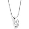 image:imageBaubleBar GoldPlated Initial Necklace  Bubble or Signature Letter Pendant 17Inch Chain Necklace with Lobster Clasp Fashion Jewelry Perfect Personalized Gift for WomenY
