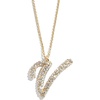 image:imageBaubleBar GoldPlated Initial Necklace  Bubble or Signature Letter Pendant 17Inch Chain Necklace with Lobster Clasp Fashion Jewelry Perfect Personalized Gift for WomenV