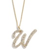 image:imageBaubleBar GoldPlated Initial Necklace  Bubble or Signature Letter Pendant 17Inch Chain Necklace with Lobster Clasp Fashion Jewelry Perfect Personalized Gift for WomenW