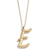 image:imageBaubleBar GoldPlated Initial Necklace  Bubble or Signature Letter Pendant 17Inch Chain Necklace with Lobster Clasp Fashion Jewelry Perfect Personalized Gift for WomenE
