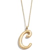 image:imageBaubleBar GoldPlated Initial Necklace  Bubble or Signature Letter Pendant 17Inch Chain Necklace with Lobster Clasp Fashion Jewelry Perfect Personalized Gift for WomenC