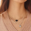 image:imageBaubleBar GoldPlated Initial Necklace  Bubble or Signature Letter Pendant 17Inch Chain Necklace with Lobster Clasp Fashion Jewelry Perfect Personalized Gift for WomenJ