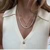 image:imageBaubleBar GoldPlated Initial Necklace  Bubble or Signature Letter Pendant 17Inch Chain Necklace with Lobster Clasp Fashion Jewelry Perfect Personalized Gift for WomenU