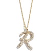 image:imageBaubleBar GoldPlated Initial Necklace  Bubble or Signature Letter Pendant 17Inch Chain Necklace with Lobster Clasp Fashion Jewelry Perfect Personalized Gift for WomenR