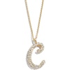 image:imageBaubleBar GoldPlated Initial Necklace  Bubble or Signature Letter Pendant 17Inch Chain Necklace with Lobster Clasp Fashion Jewelry Perfect Personalized Gift for WomenC