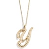 image:imageBaubleBar GoldPlated Initial Necklace  Bubble or Signature Letter Pendant 17Inch Chain Necklace with Lobster Clasp Fashion Jewelry Perfect Personalized Gift for WomenY