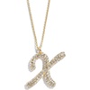 image:imageBaubleBar GoldPlated Initial Necklace  Bubble or Signature Letter Pendant 17Inch Chain Necklace with Lobster Clasp Fashion Jewelry Perfect Personalized Gift for WomenX