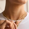 image:imageBaubleBar GoldPlated Initial Necklace  Bubble or Signature Letter Pendant 17Inch Chain Necklace with Lobster Clasp Fashion Jewelry Perfect Personalized Gift for WomenJ