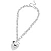 image:imageBaubleBar GoldPlated or Silver Millie Necklace  Trendy Fashion Jewelry Chunky Necklace GoldPlated Heart Charm Silver Necklace for Women Statement PieceSilver
