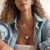 image:imageBaubleBar GoldPlated or Silver Millie Necklace  Trendy Fashion Jewelry Chunky Necklace GoldPlated Heart Charm Silver Necklace for Women Statement PieceSilver