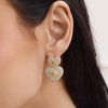 image:imageBaubleBar Heart Earrings Collection for Women Gold Plated Hypoallergenic Fashion JewelryHaven Heart Drop  ClearGold
