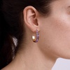 image:imageBaubleBar Hoop and Drop Earrings for Women Fashion Jewelry Beautiful and Giftable EarringsDark Purple Hoop