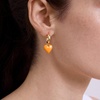 image:imageBaubleBar Hoop and Drop Earrings for Women Fashion Jewelry Beautiful and Giftable EarringsLight Orange Drop