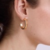 image:imageBaubleBar Hoop and Drop Earrings for Women Fashion Jewelry Beautiful and Giftable EarringsOrange Hoop