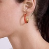 image:imageBaubleBar Hoop and Drop Earrings for Women Fashion Jewelry Beautiful and Giftable EarringsRed Hoop