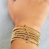 image:imageBaubleBar Initial Pisa Stretch Bracelet  Personalized GoldPlated Bracelet for Women Beaded Initial Bracelet Stacking Bracelet Custom Ball Bracelet Trendy JewelryLetter I Pave