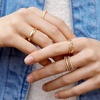 image:imageBaubleBar Mamie 18K GoldPlated Sterling Silver Ring SetGoldColored