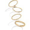 image:imageBaubleBar Mamie 18K GoldPlated Sterling Silver Ring SetGoldColored