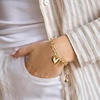image:imageBaubleBar Millie Bubble Heart Bracelet  Beautiful Trendy Bracelet for Women Fashion Jewelry ChainLink Style Bubble Heart Perfect for GiftingGoldPlated Small