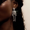 image:imageBaubleBar Seasonal Novelty Earrings for Women  Beautiful and Giftable Holiday and Themed Earrings for Parties and EventsPave Skeleton